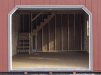 14 x 28 2-Story Garage Interior with built in staircase to second floor