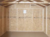 10x12 Madison Series Peak Style Prefab Storage Shed Interior