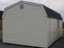 Pine Creek 12x20 HD Dutch Barn Barn with Classic Sand walls, White trim and, Charcoal shingles